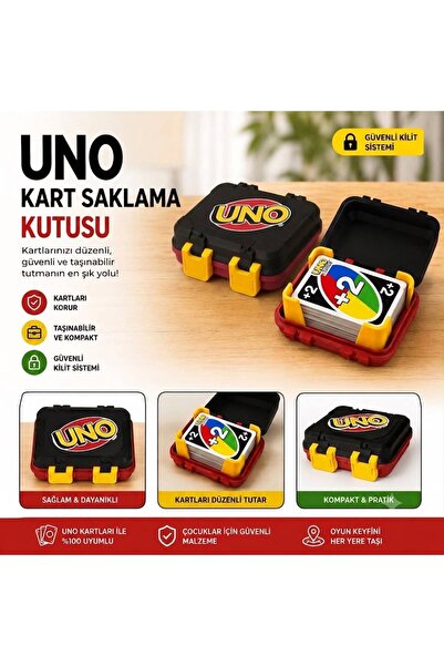 LunaLab3D UNO Kart Oyunu Koruyucu Taşıma Kutusu – 3D Baskı Özel Tasarım