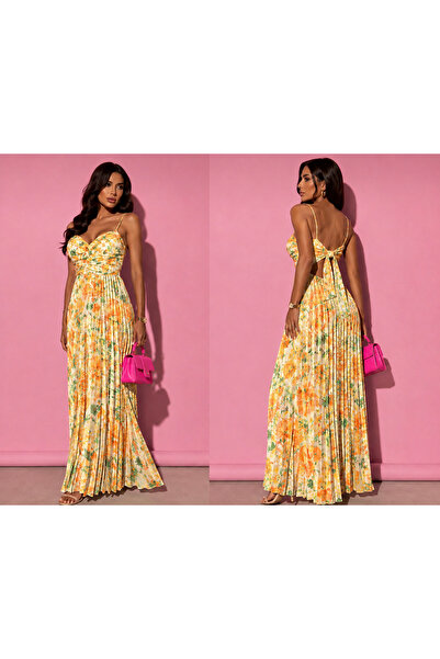 Pretty Rochie inflorata cu pliuri