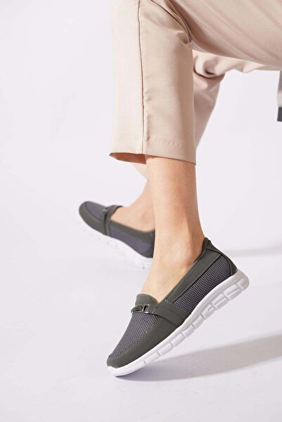 Moda Pie Cayla Μπροστινή Πόρπη Anorak Γυναικεία Ορθοπεδική Μπαλαρίνα Καπνιστή