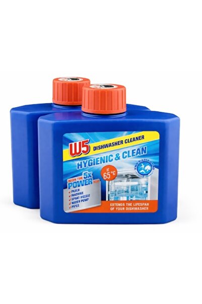 W5 Detergent lichid pentru igienizarea mașinii de spălat vase 2x250 ml