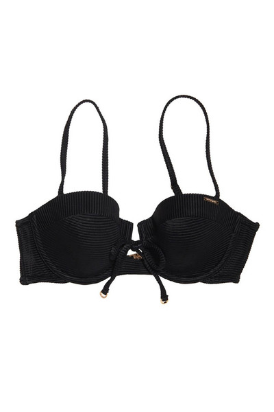 SUPERDRY Top de bikini texturat cu cupe pentru femei XS