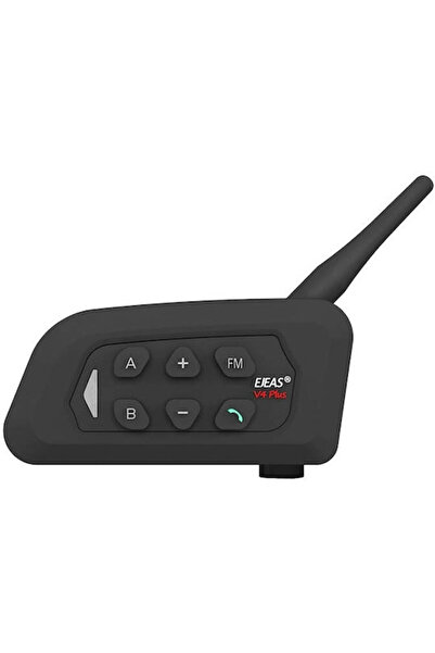 EJEAS V4 Plus Μονοατομικό Σύστημα Επικοινωνίας Μοτοσικλέτας για Κράνος με Blu...