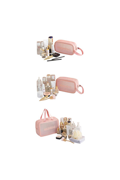 OEM Genti cosmetice, pink, 3 piece set