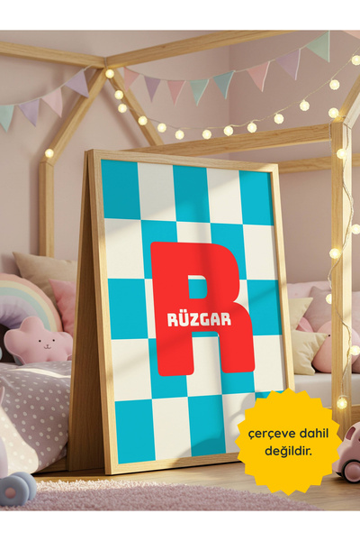 fuart.co Çocuk Odası Kişiye Özel Poster, Çocuklara Özel, Çerçevesiz Poster, M...