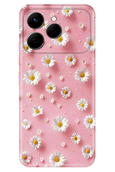 TECNO Spark 40 4G Kılıf Süslü Duvar Temalı Desenli Darbe Emici Silikon
