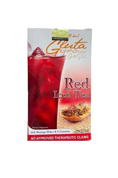 Top Choice Gluta Lipo Gold Series Red Iced Tea 10 Sachets - 12 in 1