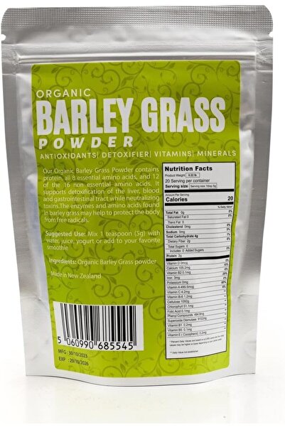 Top Choice Constanta Organic Barley Grass Powder, From New Zealand Which Is R...