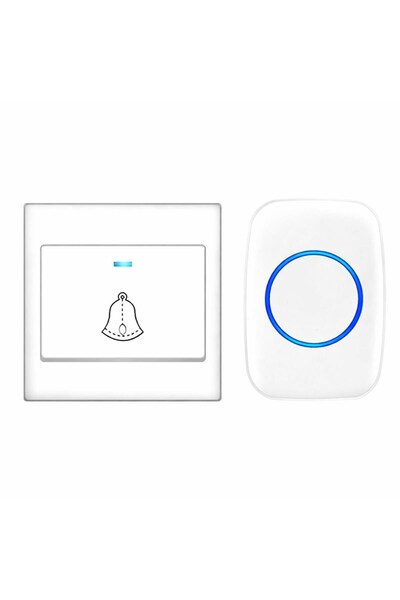 Electrimax Electrima Uzun Mesafeli Kablosuz Kapı Zili H10-DC – LED Işıklı, Uz...
