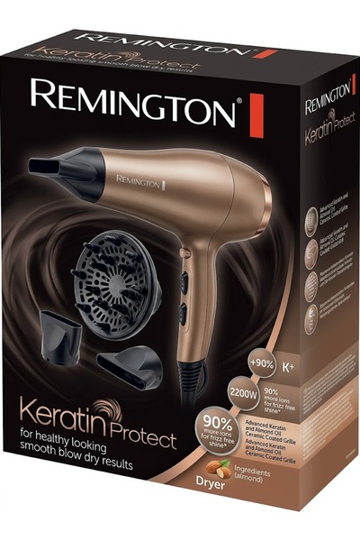 Remington Hair Dryer With 2200 W Power From Keratin Protect Channel Ac 8002, ...