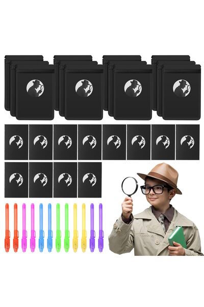 OEM Set de detectiv pentru copii, joc de rol cu 36 de piese, cu pixuri magice...