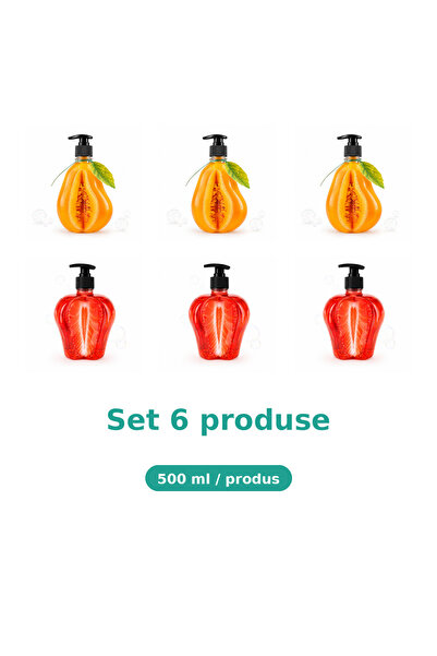 Tasty Set 6 Produse Tasty, Mix 3x Pepene Galben, 3x Capsuni