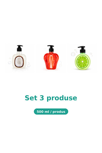 Tasty Set 3 Produse Tasty, Mix Cocos, Capsuni, Lime