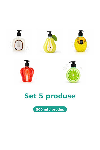 Tasty Set 5 Produse Tasty, Mix Cocos, Pere, Ananas, Capsuni, Lime