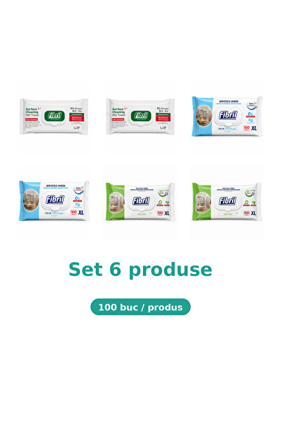 Fibril Комплект от 6 продукта Фибрил, Микс 2x зелен, 2x XL син, 2x XL зелен