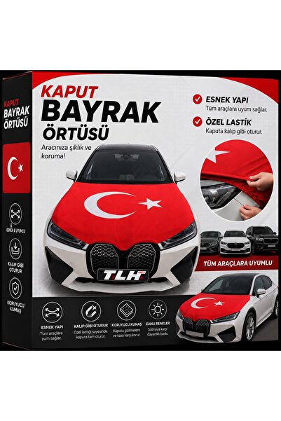 meteshopping TÜRK BAYRAK KAPUT ÖRTÜSÜ