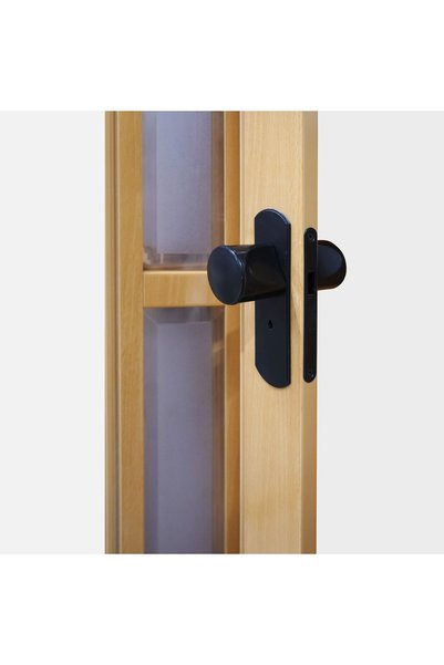 Moli Katlanır Suya Dayanıklı PVC Camlı Akordiyon Kapı Kayın 86x203x1 cm