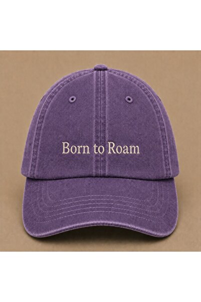 WeavedCo Born to Roam Embroidered Vintage Washed Cap Hat