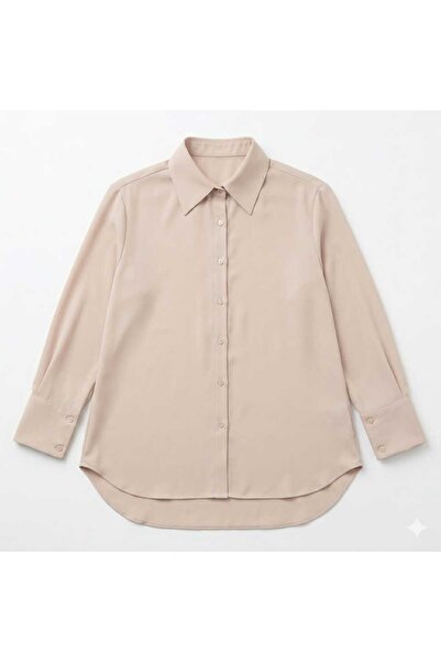 NİDİBAY Oversize Standard Long Sleeve Basic Shirt