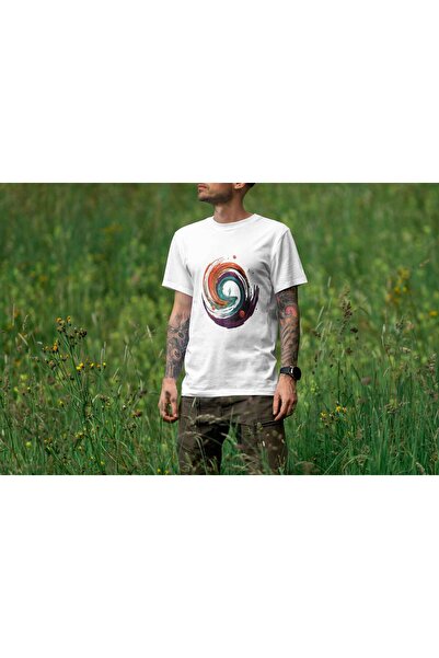 iLovePrints Astronaut in Abstract Space Tshirt