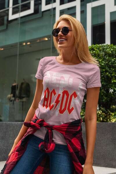 iLovePrints AC/DC Logo with Band Members Tshirt
