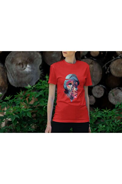 iLovePrints Abstract Geometric Art of a Woman Tshirt