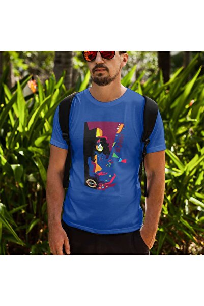 iLovePrints Colorful Abstract Guitarist Tshirt