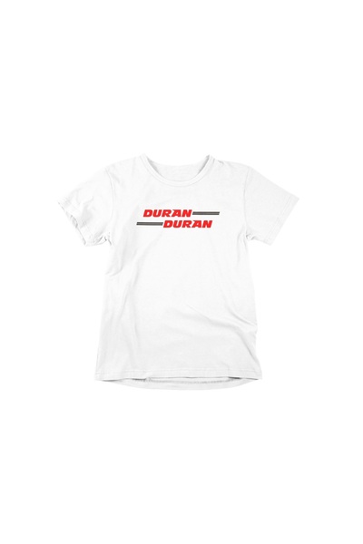 iLovePrints Duran Duran Red Logo White T-Shirt