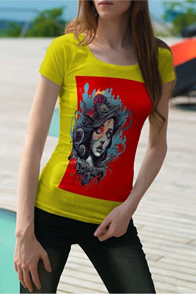 iLovePrints Abstract Artistic Portrait Tshirt