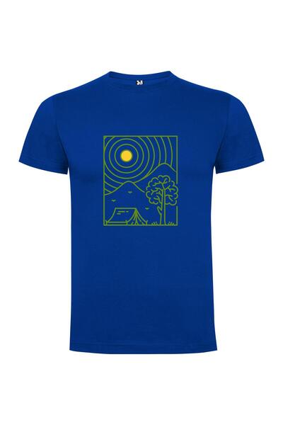 iLovePrints Tent & Trees Outdoors Tshirt