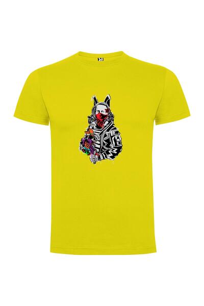 iLovePrints Masked Bunnypunk Warrior Tshirt
