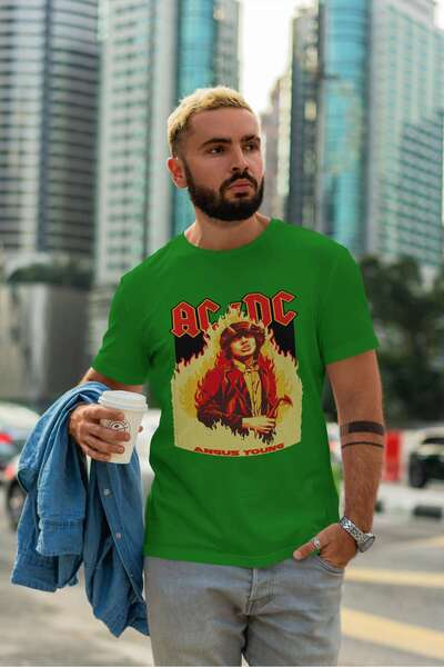 iLovePrints AC/DC Angus Young Poster Tshirt