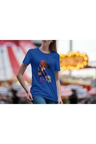 iLovePrints Colorful Portrait with Guns N' Roses Logo Tshirt