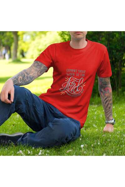 iLovePrints Commit Your Work to the Lord Tshirt