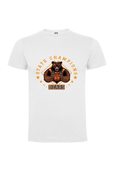 iLovePrints Star-Ball Bear Mascot Tshirt