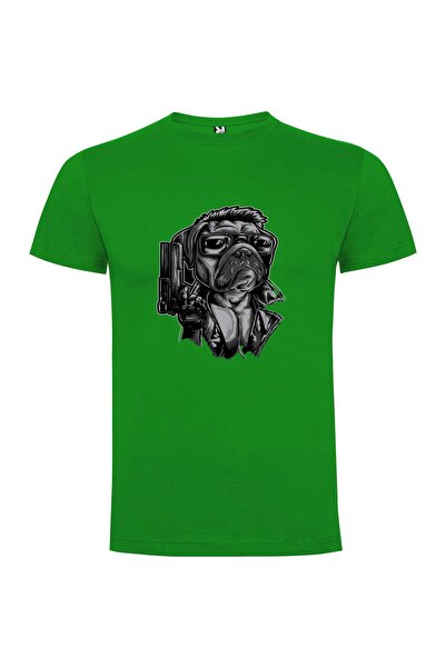 iLovePrints Pug Noir Gunslinger Tshirt