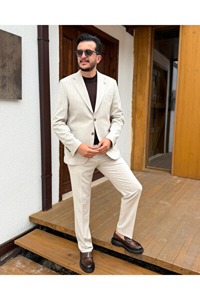 Avni Ceylan Milano Collection Riviera Striped Suit