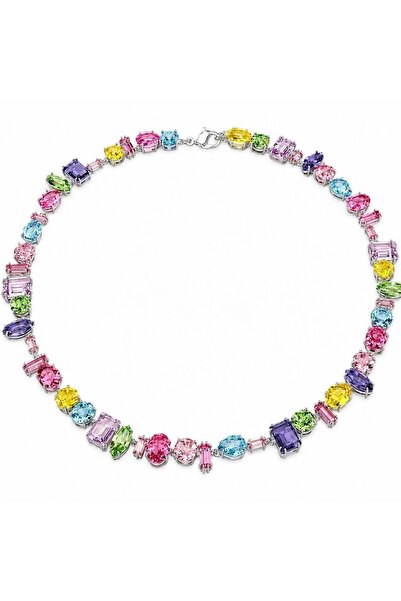 neslyaccessories Colorful Stone Crystal Necklace