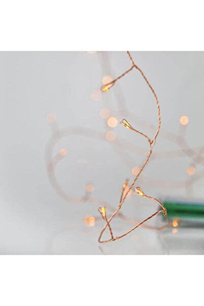 Generic 50 λαμπάκια LED σε σειρά μπαταρίας, Cluster, 2,5 m, μπρονζέ καλώδιο χ...