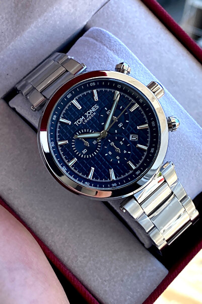 Tom Jones London Original 2 Year Warranty Men's Wristwatch Steel Band 3 Atm W...