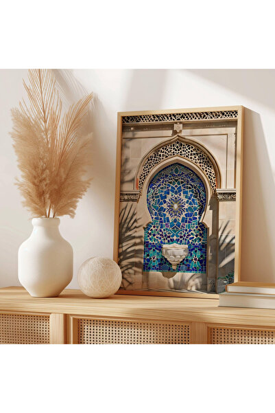 ALAYRA International لوحة جدارية كبيرة مؤطرة للديكور الداخلي مقاس 40×60 سم