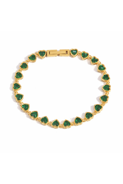 YVA Jewelry Brățară de damă din oțel inoxidabil placat cu aur rezistent la ap...