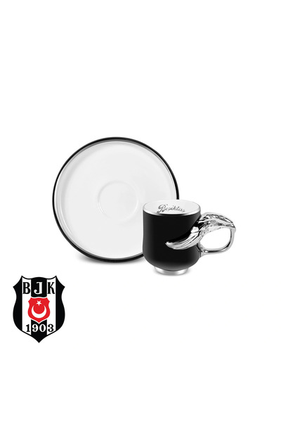 Karaca x Beşiktaş Lisanslı 2 Kişilik Kahve Fincan Takımı 90 ml