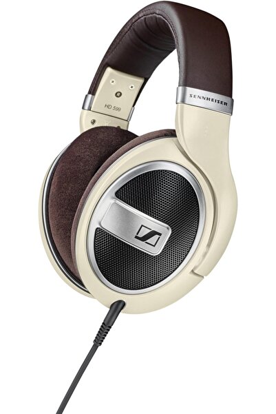Sennheiser HD 599 Open-Back Headphones, Wired, Over-Ear, Ivory, Multi-color