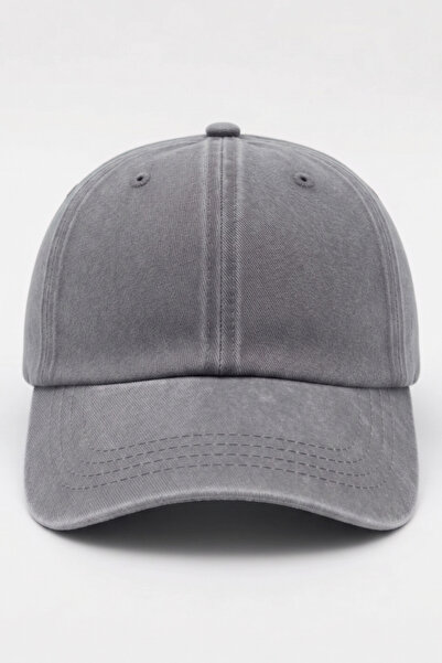 Mollycrush Unisex Gray Washed Denim Outdoor Baseball Cap |   Adjustable Sport...