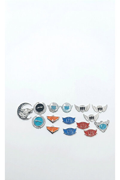 lina oto aksesuar 15Pcs New Metal Badge with Tape