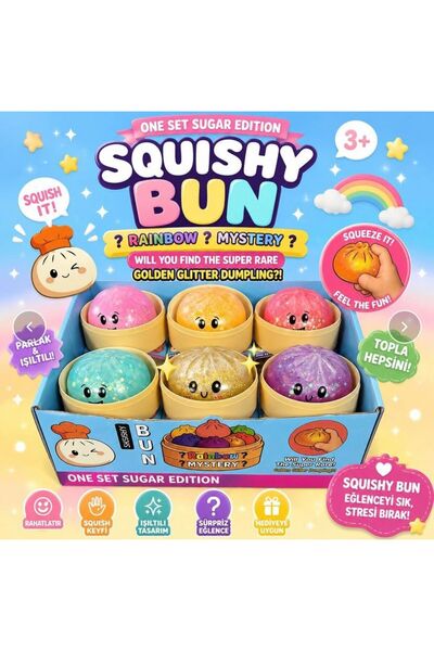 SHAMİRA Dumpling Çin mantısı squishy 1 adet karışık renk sukuşi kapalı kutu