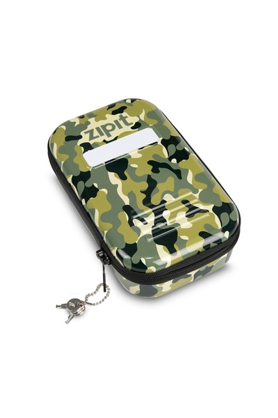 Zipit Penar cu fermoar & LOCK Tin - Camo Green