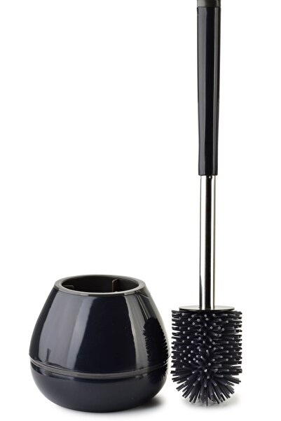 MONDEX Perie de toaletă din silicon Bathlab EDA SILICONE 14x42 cm Negru 1 buc.