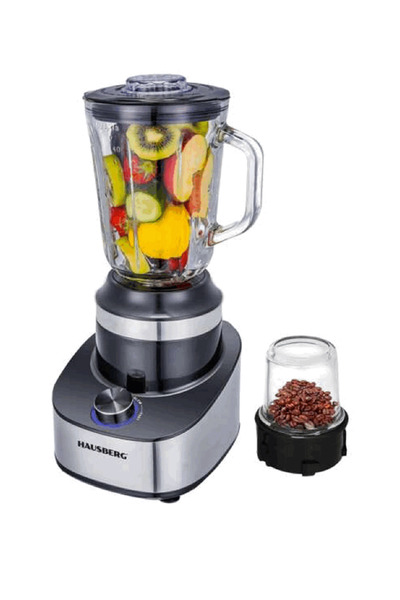 Hausberg Blender 2in1 HB-7765, 1.5L, 500W, 3 viteze, rasnita cafea, cana de s...