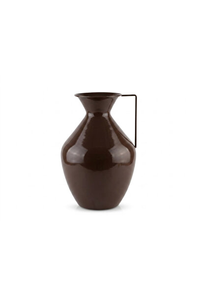 MONDEX Vază metalică ROGER 15.7x25x37 cm Maro ciocolatiu 1 buc.
